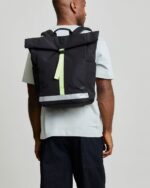 Lars Roll Backpack Black Lime - Image 2
