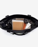 Strata Tote Bag Black Lime - Image 3