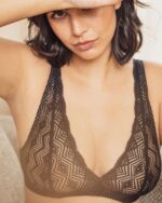 Dawa Scarf-Style Bra In Black