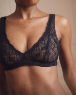 Dawa Scarf-Style Bra In Black - Image 2