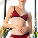 Laïta Triangle Bra In Deep Red