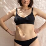 Mei Black Bralette In Organic Cotton