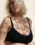 Mei Black Bralette In Organic Cotton - Image 5