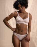 Mei Soft Cotton Bralette In Nude - Image 4