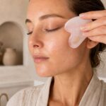 100% Rose Quartz Face Sculpting Gua Sha