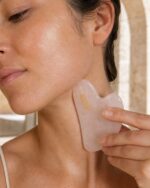 100% Rose Quartz Face Sculpting Gua Sha - Image 4
