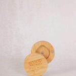 Mini Round Individual Bamboo Compact