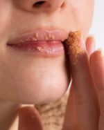 Natural Exfoliating Peach Lip Scrub - Image 2