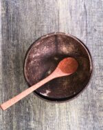 Natural Mixing Bowl With Wooden Spoon | Coconut Shell
