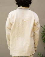 Sagwan Unisex Jacket In Kala Cotton With Dabu Hand-Block Print - Image 4