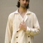 Bodhi Unisex Jacket In Khadi Handloom