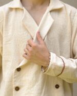 Bodhi Unisex Jacket In Khadi Handloom - Image 3