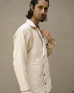 Bodhi Unisex Jacket In Khadi Handloom - Image 2