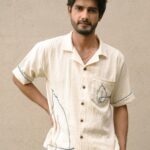 Nariyal Kala Cotton Hand-Block Print Shirt