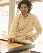 Sagwan Unisex Jacket In Kala Cotton With Dabu Hand-Block Print - Image 5