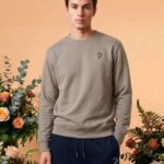 Embroidered P Organic Cotton Sweatshirt