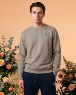 Embroidered P Organic Cotton Sweatshirt