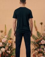 Embroidered P Organic Cotton T-Shirt - Image 4