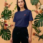 Embroidered Flamingo T-Shirt