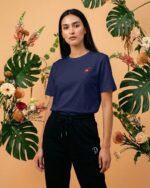 Embroidered Flamingo T-Shirt