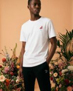 Embroidered Flamingo T-Shirt