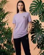 Embroidered Leopard T-Shirt In Lavender - Image 7