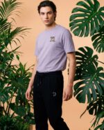 Embroidered Leopard T-Shirt In Lavender - Image 4