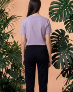 Embroidered Leopard T-Shirt In Lavender - Image 3