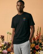 Rainbow Embroidered Organic Cotton T-Shirt