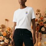 Rainbow Embroidered Organic Cotton T-Shirt