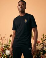 Rainbow Skull Embroidered Organic Cotton T-Shirt - Image 4