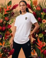 Rainbow Skull Embroidered Organic Cotton T-Shirt - Image 5