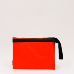 Alice Folding Pouch In Upcycled Ferry Life Raft Fabric Orange
