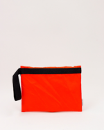 Alice Folding Pouch In Upcycled Ferry Life Raft Fabric Orange - Image 4
