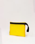 Alice Personal Pouch In Reclaimed Ferry Life Raft Fabric Yellow - Image 5