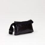 Bede Sling Bag In Decommissioned Ferry Life Raft Fabric Black