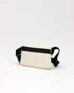 Bede Sling Bag In Decommissioned Ferry Life Raft Fabric White - Image 3