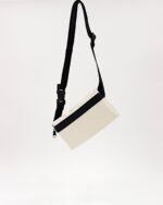 Bede Sling Bag In Decommissioned Ferry Life Raft Fabric White - Image 4