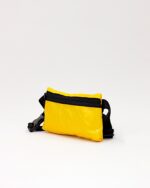 Bede Sling Bag In Decommissioned Ferry Life Raft Fabric Yellow - Image 3