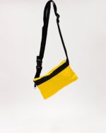Bede Sling Bag In Decommissioned Ferry Life Raft Fabric Yellow - Image 2