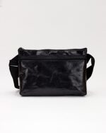 Bianca Compact Crossbody Bag In Reclaimed Life Raft Fabric Black - Image 7