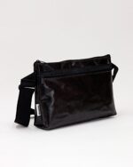 Bianca Compact Crossbody Bag In Reclaimed Life Raft Fabric Black