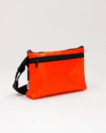Bianca Compact Crossbody Bag In Reclaimed Ferry Life Raft Fabric Orange - Image 3