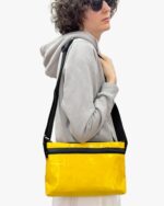Bianca Compact Crossbody Bag In Reclaimed Ferry Life Raft Fabric Red - Image 12