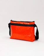 Bianca Compact Crossbody Bag In Reclaimed Ferry Life Raft Fabric Red - Image 6