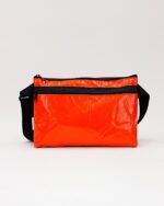 Bianca Compact Crossbody Bag In Reclaimed Ferry Life Raft Fabric Red - Image 5