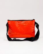 Bianca Compact Crossbody Bag In Reclaimed Ferry Life Raft Fabric Red - Image 2