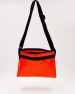 Bianca Compact Crossbody Bag In Reclaimed Ferry Life Raft Fabric Red - Image 3