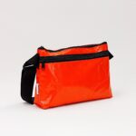 Bianca Compact Crossbody Bag In Reclaimed Ferry Life Raft Fabric Red