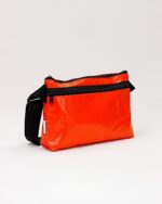 Bianca Compact Crossbody Bag In Reclaimed Ferry Life Raft Fabric Red